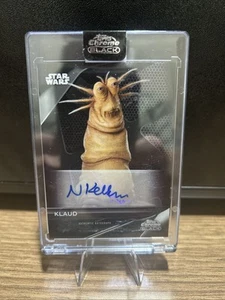 2023 Topps Chrome Black Star Wars Auto Nick Kellington as Klaud #A-NK Autograph - Picture 1 of 13