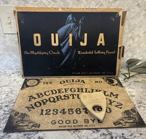 Original Vintage Ouija Brett William Fuld USA (vor Parker Bros) mit Box LESEN - Bild 1 von 24