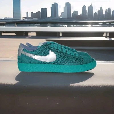 Nike Blazer Bajo TXT Turbo Verde W - Talla 7 - Zapatillas Informales Turquesa Foto 1 de 4