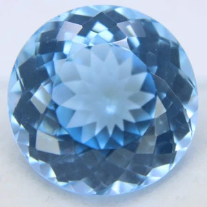 10.70 Ct Certified Natural Jeremejevite Round Cut Blue Loose Gemstones - Picture 1 of 4
