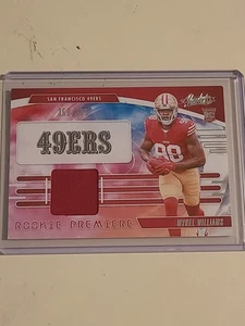 2025 Panini Absolute Mykel Williams RC Rookie Premiere Materials #RPM-MWS /399 - Bild 1 von 2