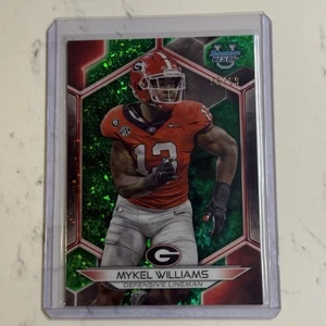 Mykel Williams 2023 Bowman Best #97 Green Mini Diamond Refractor /99 Georgia - Picture 1 of 3