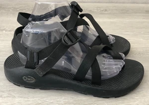 Chaco Men's Sandal Black Fabric 11 Adjustable Strap Hiking Water Outdoor Trail - Picture 1 of 7