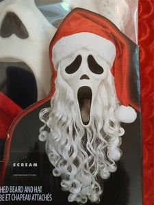 SELTENE SCREAM GHOSTFACE WEIHNACHTSMANN MASKE - WEIHNACHTEN HALLOWEEN KOSTÜM SAMMLERSTÜCK DEKO - Bild 1 von 4