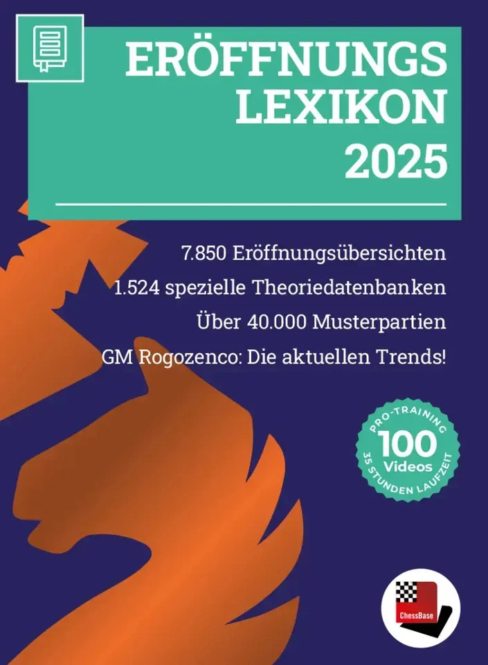 Eröffnungslexikon 2025 Die aktuelle Schach-Eröffnungstheorie ChessBase GmbH 2025