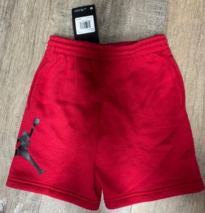 Jordan Sweat Shorts Boys Small 6 Red Jumpman - Picture 1 of 2