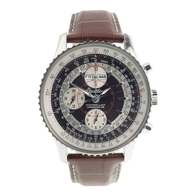 Breitling Montbrillant acero inoxidable esfera marrón 43 mm automático para hombre A21330 Foto 1 de 4