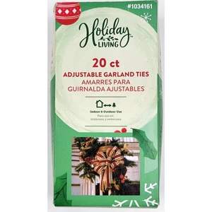 Holiday Living 20 Piece Green Christmas Garland Light Tie Back Straps - Picture 1 of 2