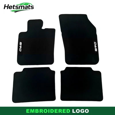 Alfombrillas de terciopelo negras personalizadas para Volvo S90 2017-2023 Foto 1 de 4