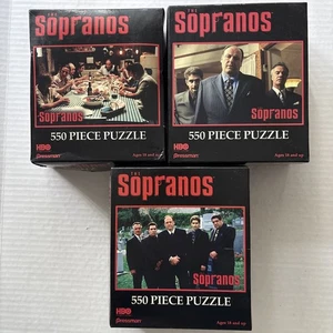 Los Soprano RARO HBOPressman 550 Piezas Lote De 3 Rompecabezas 4825 4826 4827 - Imagen 1 de 15