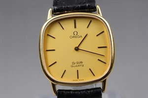 [N MINT] Omega de ville cal.1365 1910131.1 30mm Gold Qz Men's watch Swiss Made - Picture 1 of 12