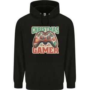 Christmas Gamer Funny Gaming Joypad Childrens Kids Hoodie - Picture 1 of 37