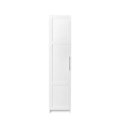 Stackable Wall Mounted Storage Cabinet, 15.75" D x 15.75" W x 70.87" H, White - Image 1 of 4