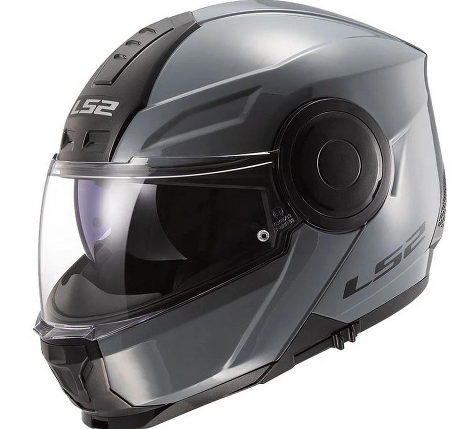 LS2 Horizon Modular Motorcycle Helmet Gloss Battleship Gray SM - Image 1 of 1