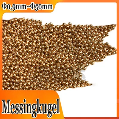 Messingkugel Φ0,9mm Φ1mm~Φ50mm massiv Zierkugel/ Industrie poliert glänzend - Image 1 of 4