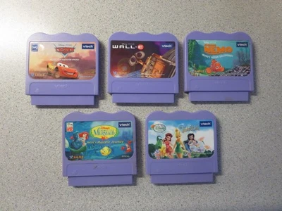 Lote de 5 Cartuchos de Juego Vtech V.Smile Disney: Coches; Wall-E; Buscando a Nemo... Foto 1 de 4