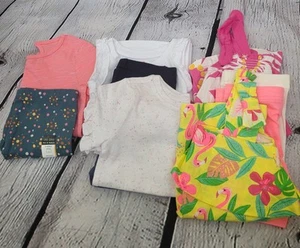 10 PC Toddler Girl Lot Clothes Size 3T Tops Bike Shorts NWT Summer Carter's - Picture 1 of 6