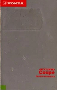 HONDA     ACCORD COUPE 4 Betriebsanleitung 1992 Bedienungsanleitung Handbuch BA - Picture 1 of 1