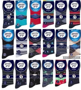 3 Pairs Mens Gentle Grip® Honeycomb Top Soft Non Elastic Diabetic Socks UK 6-11 - Picture 1 of 47