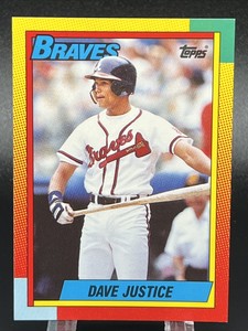 🔥🔥🔥1990 Topps Traded Dave Justice RC 48T Sharp 🤩 Atlanta Braves All Star ⭐️