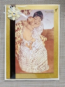 Mother’s Day Greeting Card by Papyrus - 5” x 7” - Maternal Caress Mary Cassatt