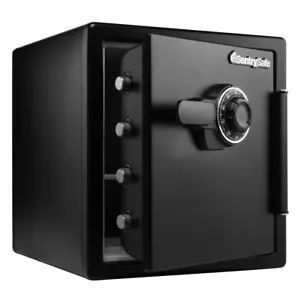 SentrySafe Home Safe 1.23 cu ft Combination Waterproof Residential Steel Black - Picture 1 of 11