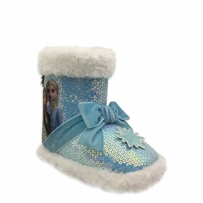 Zapatillas botín de lentejuelas sin cordones Disney Frozen Elsa & Anna para niñas pequeñas: S-XL Foto 1 de 4
