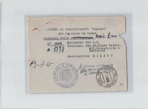 12312 02 GRUPPO COMBATTIMENTO LEGNANO 244 OSPEDALE DA CAMPO POSTA MILITARE 155 - Picture 1 of 2