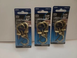 Safety Hooks #122242, Hillman Fasteners, "Lot of 3 pkg" - Picture 1 of 5