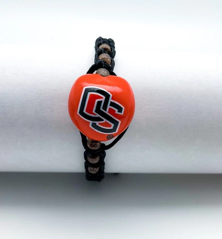 Oregon State OSU Beavers Go Nuts Kukui Nut Macrame Bracelet Cover