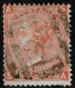 1865 GB Used Abroad PONCE Porto Rico F88 4d Vermilion Pl 14 SA SG 94 / Z69 FU - Picture 1 of 1