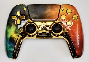 Controller Dualsense PS5 personalizzato - Golden Nebula Design *NUOVO* - Foto 1 di 4