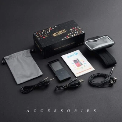 Reproductor MP3 de 64 GB con Bluetooth, brazalete deportivo con carcasa de metal Foto 1 de 4