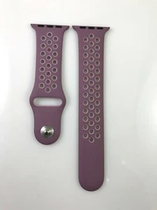 Bracelet sport original Apple Watch Nike 38 mm 40 mm 41 mm violet poussière/prune épingle brouillard + ML - Photo 1 sur 7