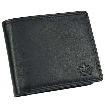 Geldbörse Herren Portemonnaie Echt Leder Börse Geldbeutel RFID Blocker MANZA® - Bild 1 von 4