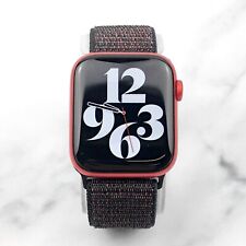 Apple Watch Series 6 Red Aluminum 40mm with Black Nylon Loop GPS