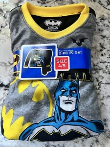 DC Comics Batman Boys 2pc Pajama Set  Size 4/5 NWT