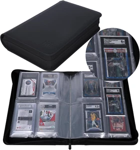 Graded Card Binder - Holds 40 SGC Slabs, 4 Pocket Slab Binder for SGC, BGS, HGA - Picture 1 of 12
