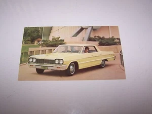 1964 CHEVROLET IMPALA 4 DOOR SPORT SEDAN Postcard - Picture 1 of 2