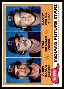 1981 Topps Indians Future Stars - Chris Bando/Tom Brennan/Sandy Wihtol Rookie