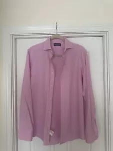 Ralph Lauren Shirt Mens Purple Label Button Down Pink Made in Italy - Picture 1 of 9