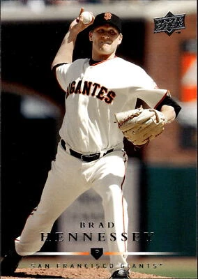2008 Upper Deck #114 Brad Hennessey Gold #/99 - Image 1 of 2