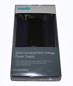 Maplin 65W Universal Auto Voltage Power Supply WITH 12 Tips - RRP=£39.99 - Picture 1 of 4