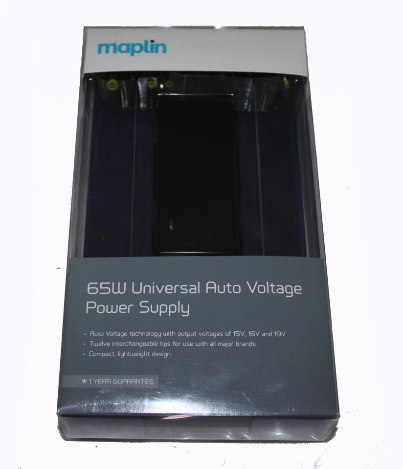 Maplin 65W Universal Auto Voltage Power Supply WITH 12 Tips - RRP=£39.99 - Image 1 of 4