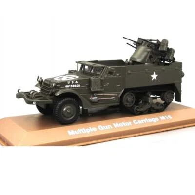 1:43 Multiple Gun Motor Carriage M16 WWII tanque TANK Atlas Diecast - Imagen 1 de 2