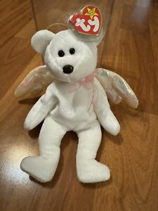 Ty Beanie Babies Halo the Angel Bear Toy New