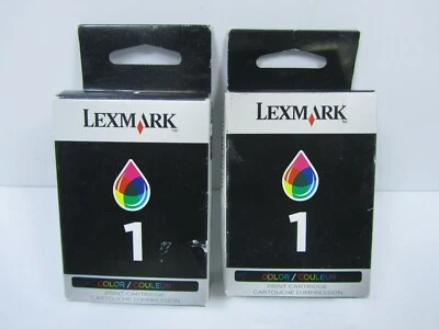 2 New Genuine Lexmark #1 Ink Cartridge X Series X2470 X3470 Z Series Z730 Color - Image 1 of 4