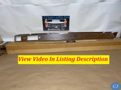 NOS 75 Cadillac Deville Calais PASAJERO TABLERO LATERAL MADERA RADIO BISEL ADORNO Foto 1 de 4