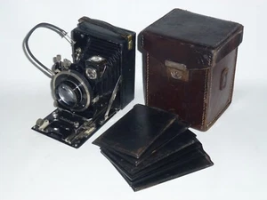 Certotrop Folding plate Camera 6.5x9cm+Xenar 2.9/10.5 Lens+Compur Shutter in box - Picture 1 of 13