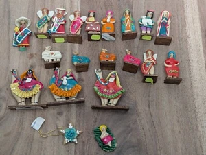 MINI BELÉN VINTAGE ECUATORIANO 20 piezas hecho a mano masa de pan Masapan arte popular - Imagen 1 de 7